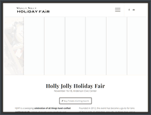 Tablet Screenshot of hollyjollyholidayfair.com